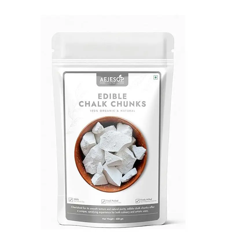 🔥 HOT SALE 51% OFF AEJESOP Edible Chalk Chunks, Natural Crunchy Chalk, 1 lb (450 g)