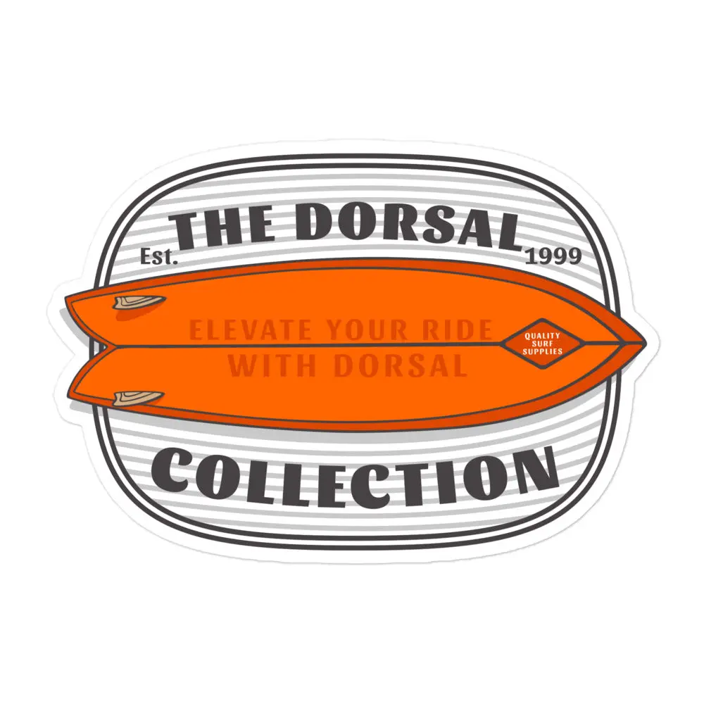 DORSAL Surfboard Bubble-free stickers