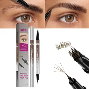 Dual-Ended Eyebrow Pencil & Eye Liner, Waterproof Sweatproof Multi-Color Options, Long-Lasting No Smudge, Easy for Beginners