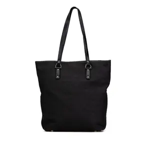 Pre-owned SALVATORE FERRAGAMO Canvas Tote Bags Gancini Leather Tote Bag