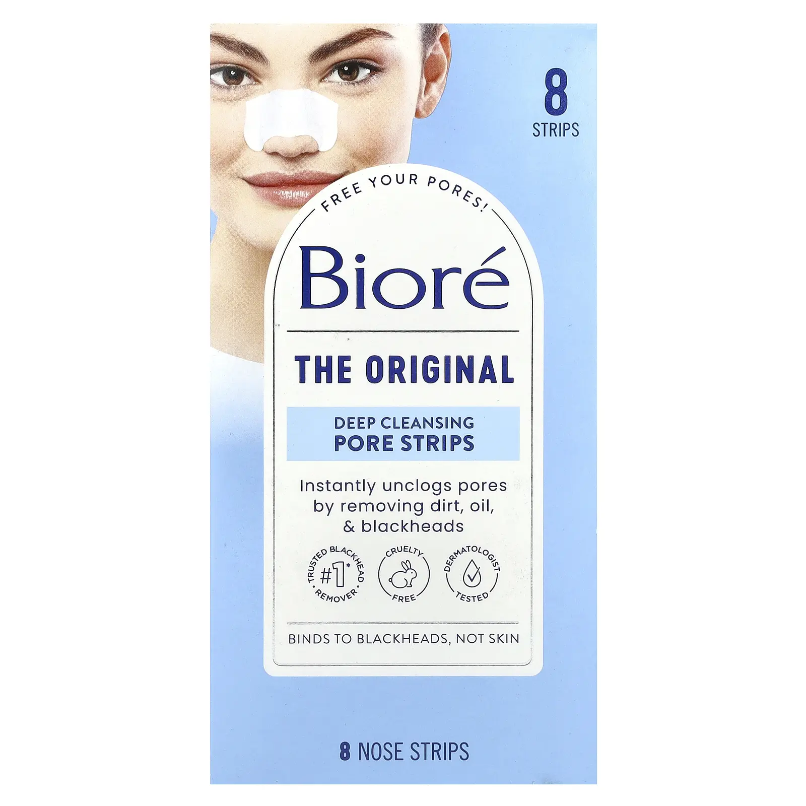 Biore Deep Cleansing Pore Strips, 8 Nose Strips Biore Deep Cleansing Pore Strips, 8 Nose Strips