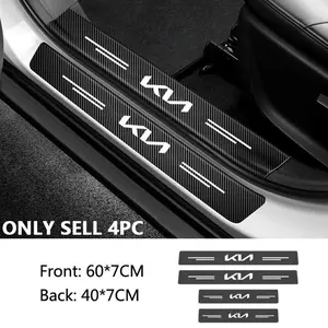 4pcs Car Door Sill Protection Sticker, Anti-Scratch Carbon Fiber, for New Kn Kia Sportage 5 3 4 K7 K5 K8 K3 K9, Durable & Stylish
