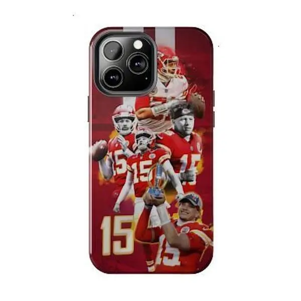 Phone Case Mahomes TPU Kansas Scratch Drop Waterproof Compatible iPhone 17 16 15Pro, 14, 13, 12, 11, 8, XR Mini, Pro Max, Plus Accessories Protection unisex funny