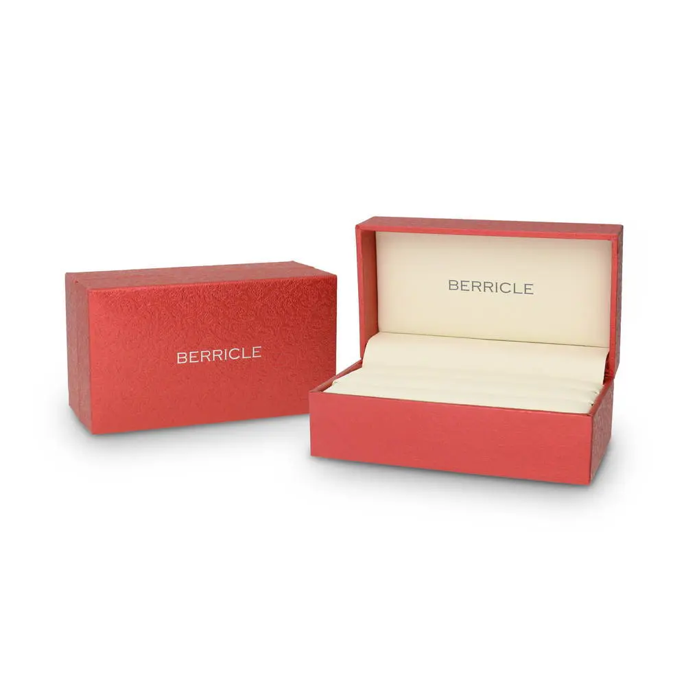 BERRICLE Fancy Paper Leather Travel Jewelry Case