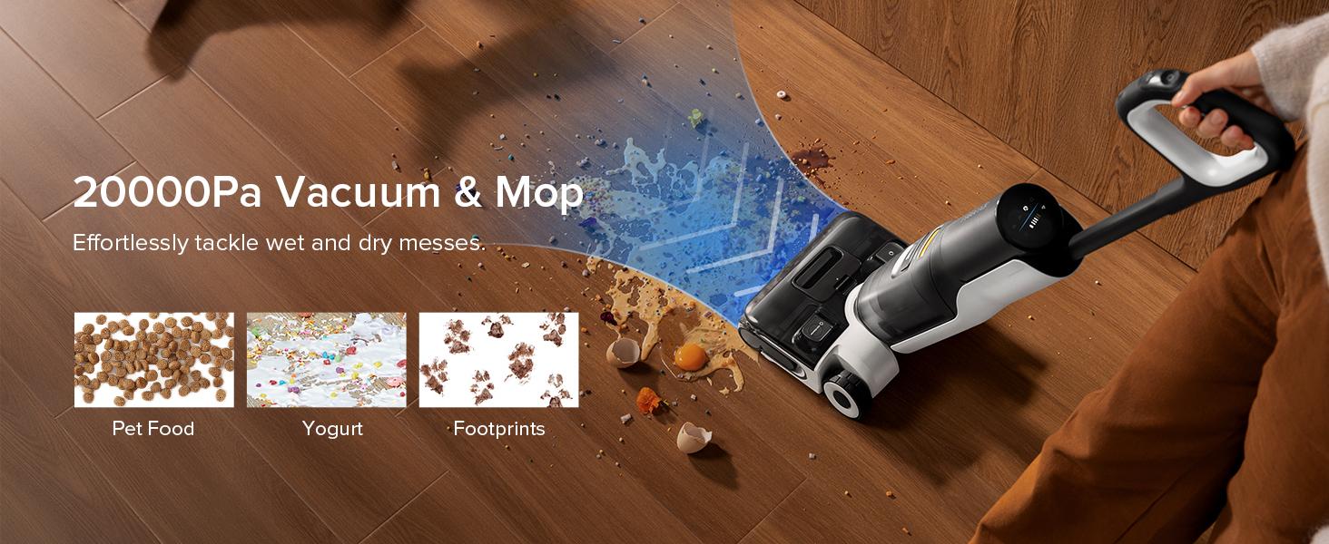 Roborock F25 ACE Wet Dry Vacuum Cleaner, 194°F Hot Air Flash Drying Electric Mop, Cordless, with Zero Tangle, 180° Lie Flat #TikTokShopBlackFriday #TikTokShopCyberMonday