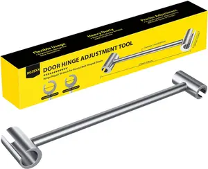 2026 Upgraded Door Hinge Adjustment Tool Compatible with Flag Hinges(0.32-0.55inch Diameter),Hinge Gap Adjusting Wrench for Residential Door,Fire Doors,etc.