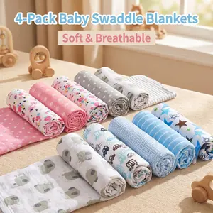 Cute Print Soft Breathable Lightweight Blanket, Multifunctional Baby Bath Towel, Perfect Gift for Newborns, Boys Girls, Birth Party, Halloween, Christmas, New Year