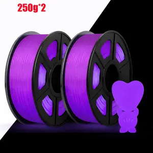Tech Print3 D 95a Tpu 3D Printing Material, 1.75mm Glow-In-The-Dark, Soft Flexible High Hardness & Toughness, UV Lamp Best Effect, 250g X 2 Spools