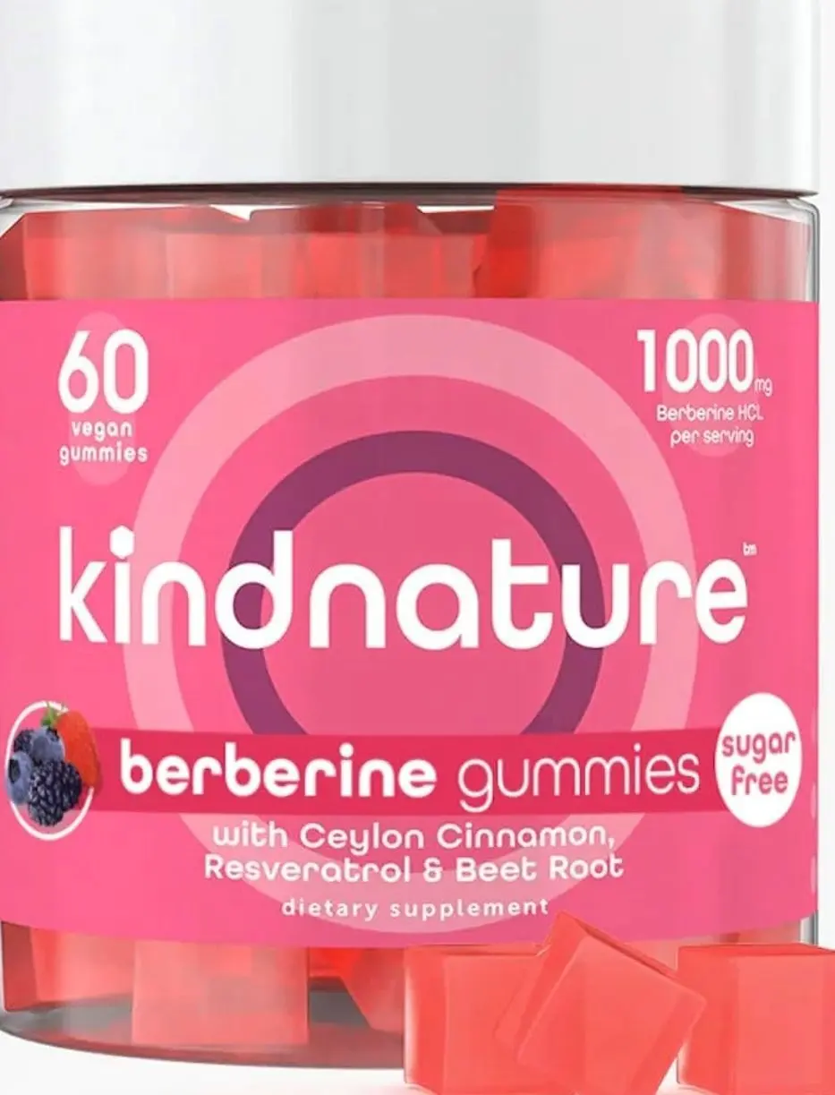 Berberine Gummies 1000mg with Ceylon Cinnamon & Resveratrol – 6-in-1 Blood Sugar Support Supplement – Metabolism & Weight Wellness – Sugar-Free, Vegan, Non-GMO