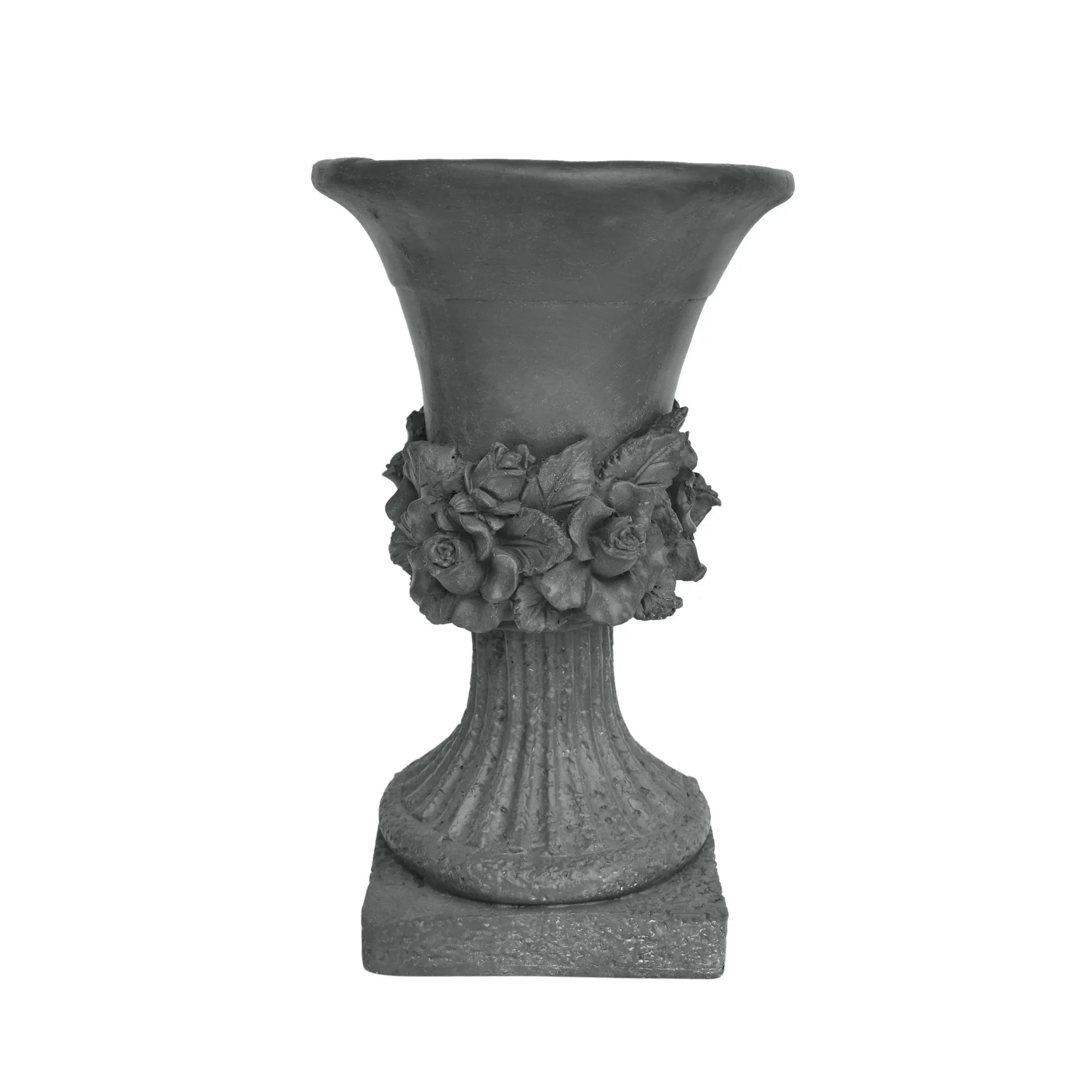 19.5" Tall Garden Urn Planter – Pick Plants Up Off the Ground. Lightweight Concrete – Durable & Weather-Resistant. Indoor/Outdoor Use. No Assembly Required