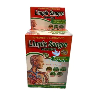 Limpia Sangre Antioxidante Supplement with Moringa & Acai Berry 100 Tablets 500mg
