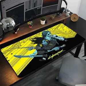 C-Cyberpunks 2077 Mouse Pad High Quality Natural Rubber Mouse Pad The Most Professional Washable Laptop Mouse Pad