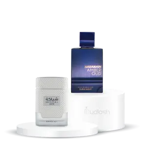 Shiyaaka Snow + Amber Oud Dubai Night | Eau De Parfum | Unisex Fragrance | 75 ML - 100 ML | Sandalwood - Vanilla & Gourmand