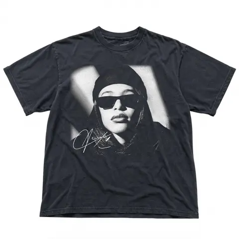 Y2K Aaliyah Classic Tee, Vintage 90s Bootleg Rap Tee Style, Aaliyah Sweatshirt Womenswear Top Streetwear