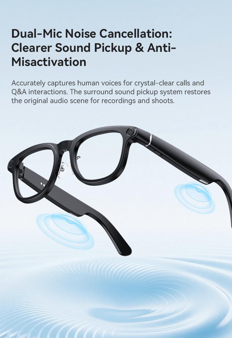G1 AI Smart Glasses with Charging Case, 8MP HD Camera Glasses for Men Women, 1200P Video Recording, Open-Ear Bluetooth Glasses for Audio with AI Translation/Voice Control G1 AI Smart Glasses with Charging Case, 8MP HD Camera Glasses for Men Women, 1200P Video Recording, Open-Ear Bluetooth Glasses for Audio with AI Translation/Voice Control