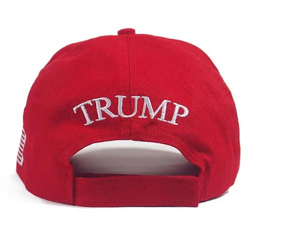 Trump Cotton Embroidery Baseball 45-47th Make America Great Again Sports Hat Bright Red