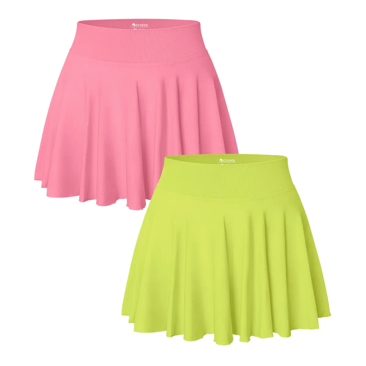 Peach red,Grass green