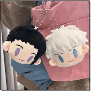 New Jujutsu Kaisen Plush Pendan Gojo Satoru Dolls School Bag Pendants Geto Suguru Cute Soft Stuffed For Kid Christmas