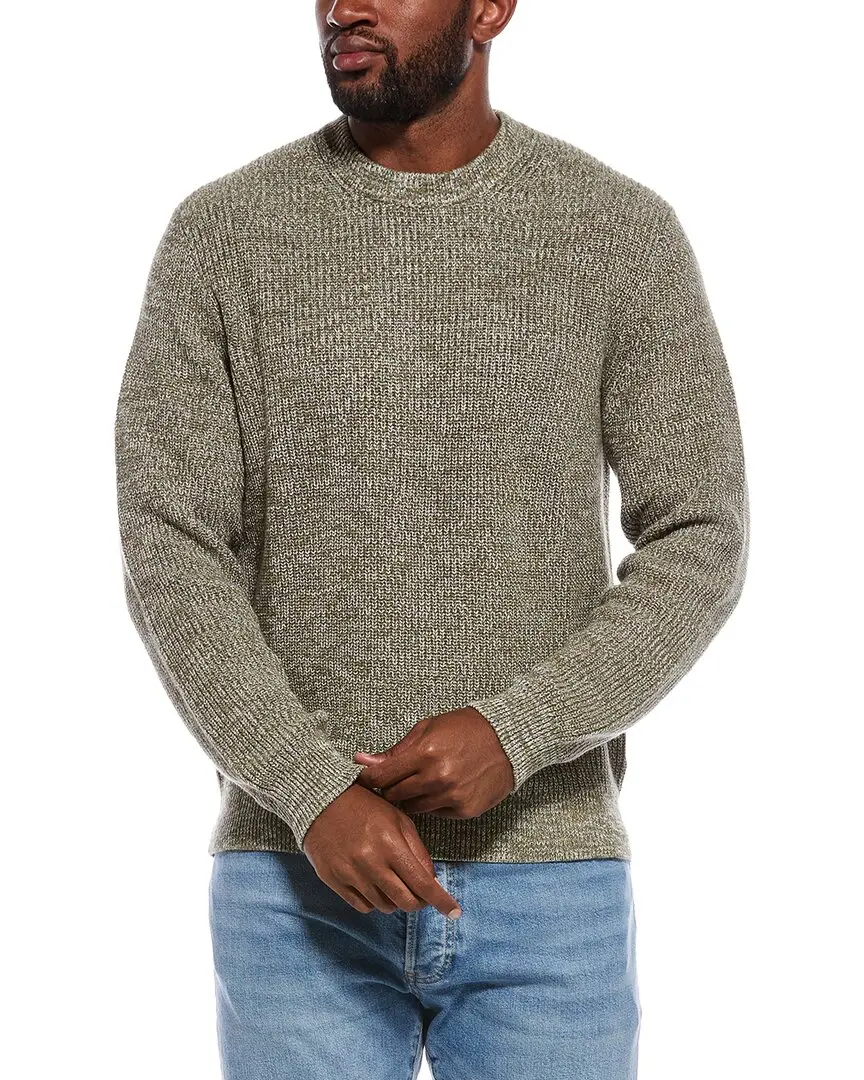 Madewell Marled Shaker Stitch Crewneck Sweater