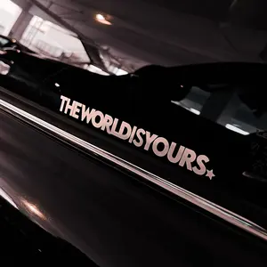 Driven by Faith [BIG SIZE] THEWORLDISYOURS DECAL Waterproof Stickers for Cars Trucks & Computers Strong Permanent Adhesive Easy Application