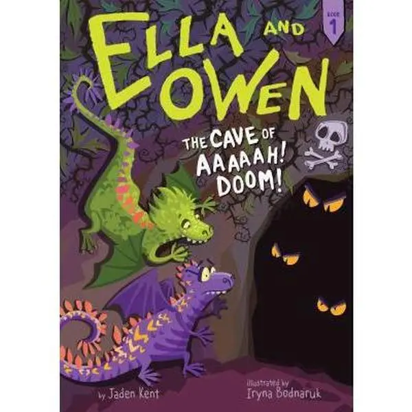 USED Book - Ella and Owen 1: The Cave of Aaaaah! Doom! by Kent, Jaden (Paperback) - english