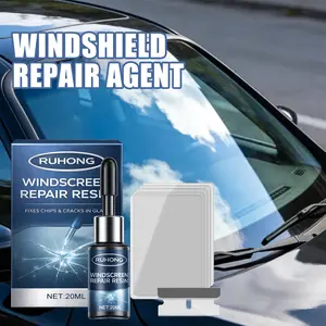 Windshield Crack Repair Kit - Complete Auto Glass Repair Set, Fix Chips & Cracks, DIY Car Window Repair, Clear Adhesive Solution, Easy Use, All-in-One Kit