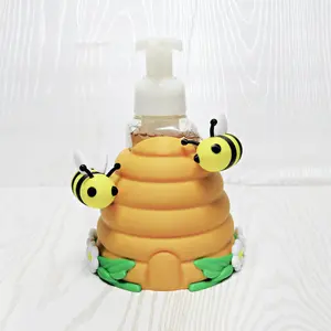 Beehive Foaming Soap Holder for BBW Soap Bottle – Cute Bee Kitchen Decor