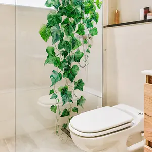 A new style of hanging vine fresh wall sticker, bathroom and toilet decoration sticker, self-adhesive MS7227-YC, Home Decor