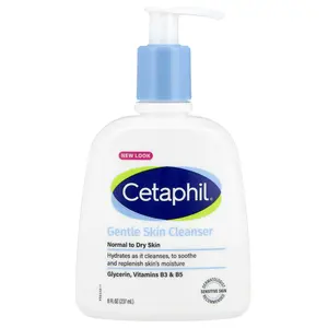 Cetaphil Gentle Skin Cleanser, Normal to Dry Skin, Fragrance Free, 8 fl oz (237 ml)