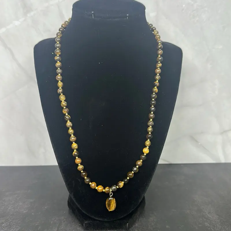 Handmade Tiger Eye Necklace and Bracelet Set
