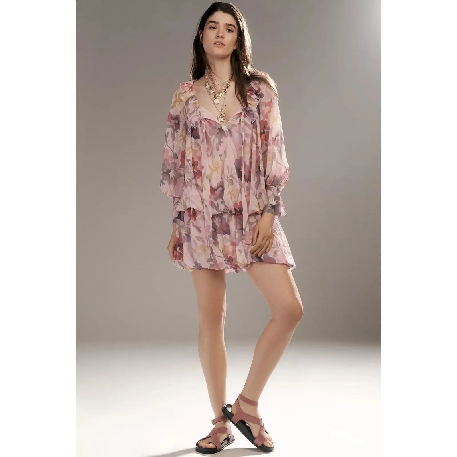 Anthropologie Mare Mare Long-Sleeve Mini Dress $168 Medium Pink Floral Boho - TikTok Shop Anthropologie Mare Mare Long-Sleeve Mini Dress $168 Medium Pink Floral Boho - TikTok Shop