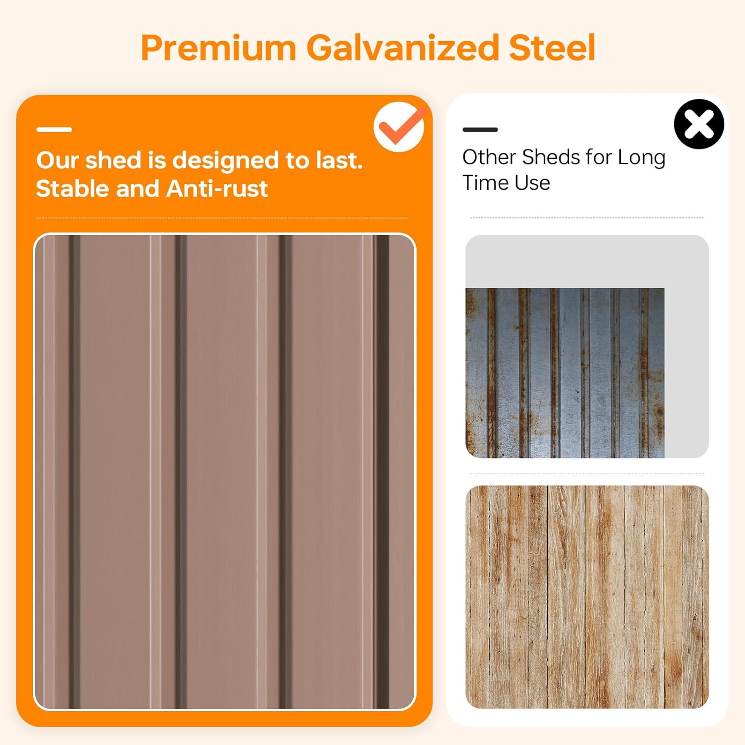 Aoxun 5x3 FT Compact Metal Storage Shed, Lockable Garden Tool Organizer with Sloping Roof for Small Spaces Aoxun 5x3 FT Compact Metal Storage Shed, Lockable Garden Tool Organizer with Sloping Roof for Small Spaces