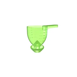 Just lock it, scoop it, and Scoonel it! You can use it to fill salt and pepper shakers or to make coffee in the morning too.Rinses off easily, be sure to dry.Imprinted hash marks on Scoonel sides allow for varying measurements up to 30 grams.