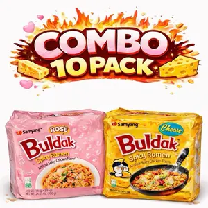 Viral Buldak Korean Spicy Ramen-Rose & Cheese-10Pack