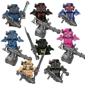 WM2924 Mechs Soldiers Bricks machine gun MOC Puzzle Mini Action Figures Compatible Building Blocks Toys Children Birthday Gifts popular