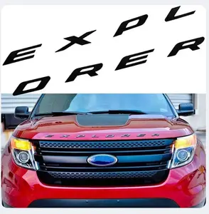 Front Hood Explorer Letters Decal Fit for 2011-2025 Explorer Model Emblem Badge
