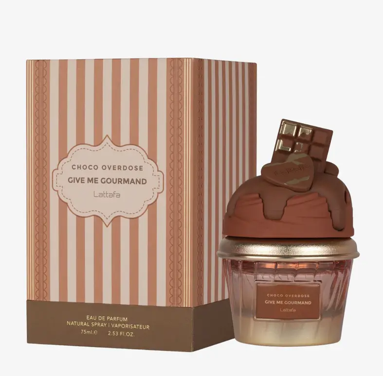 Lattafa Choco Overdose Eau De Parfum (EDP) - 70ml Unisex Gourmand Fragrance, Potent Modern Elevated Chocolatey Scent with Delightful Scents, Cocoa Powder, Vanilla Base Notes, Chocolatey Unisex Fragrance