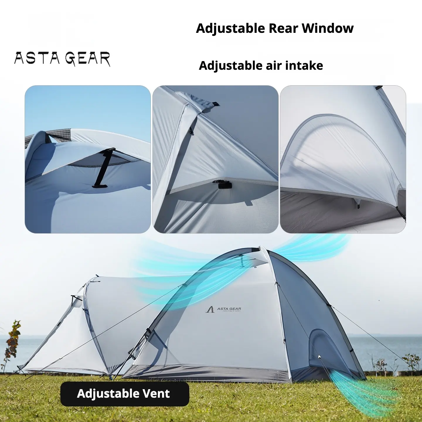 Static Star Astagear Cloud Mountain 2 Elite Twin Tent, Ultra-Light Waterproof Windproof Snow-Resistant A-Frame Tent