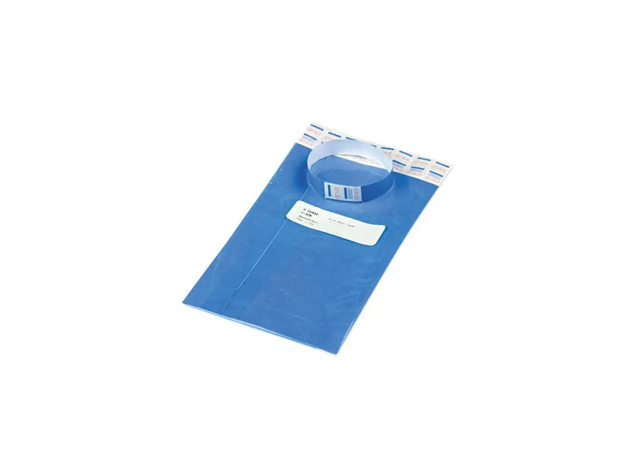 Advantus 75442 Crowd Management Wristbands, Sequentially Numbered, Blue, 100/Pack