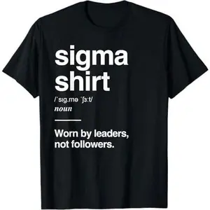 Sigma Male Gen Alpha Slang Lone Wolf Alpha Leader Sigma T-Shirt