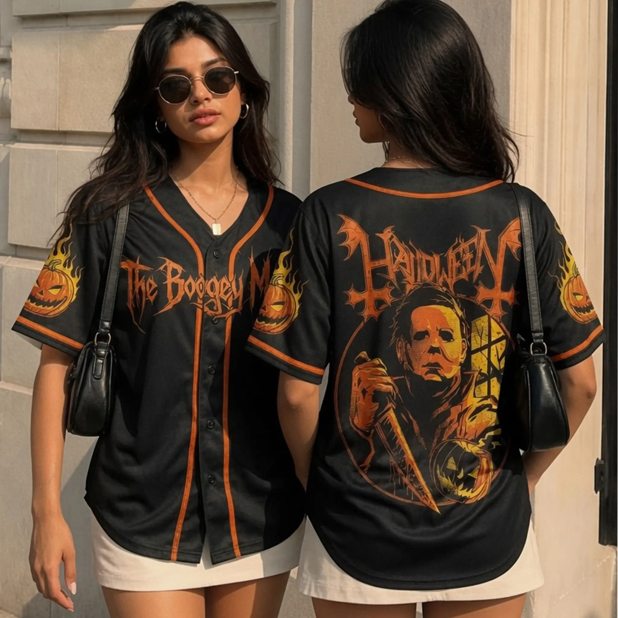 Halloween Boogeyman Baseball Jersey | Michael Myers Jersey | Myers Thriller Baseball Jersey | Horror Movie Jersey | Halloween Gift