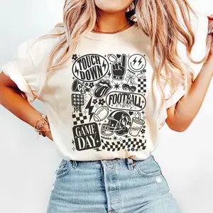 Comfort Colors Football Shirt, Retro Football Shirt, Football T-Shirt, Retro Football Mama Tee