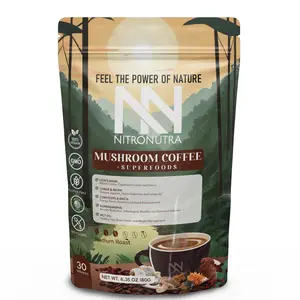 NitroNutra Organic Mushroom Coffee with Superfoods – Rich Flavor and Natural Ingredients Beverage