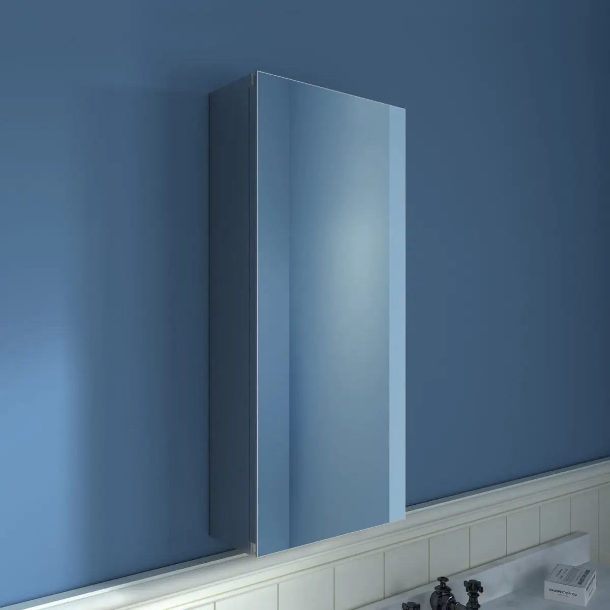 Boost-M1 12 in. W X 26 in. H Small Medicine Cabinet without Light