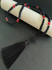 Handemde Black Chotki Christian Orthodox Prayer Rope, Blue 100 Knot Greek Omboskoini Protection Blessing Cross Greek Orthodox Gifts Car Hanging Charm Home Ornaments Car Hanging Decoration