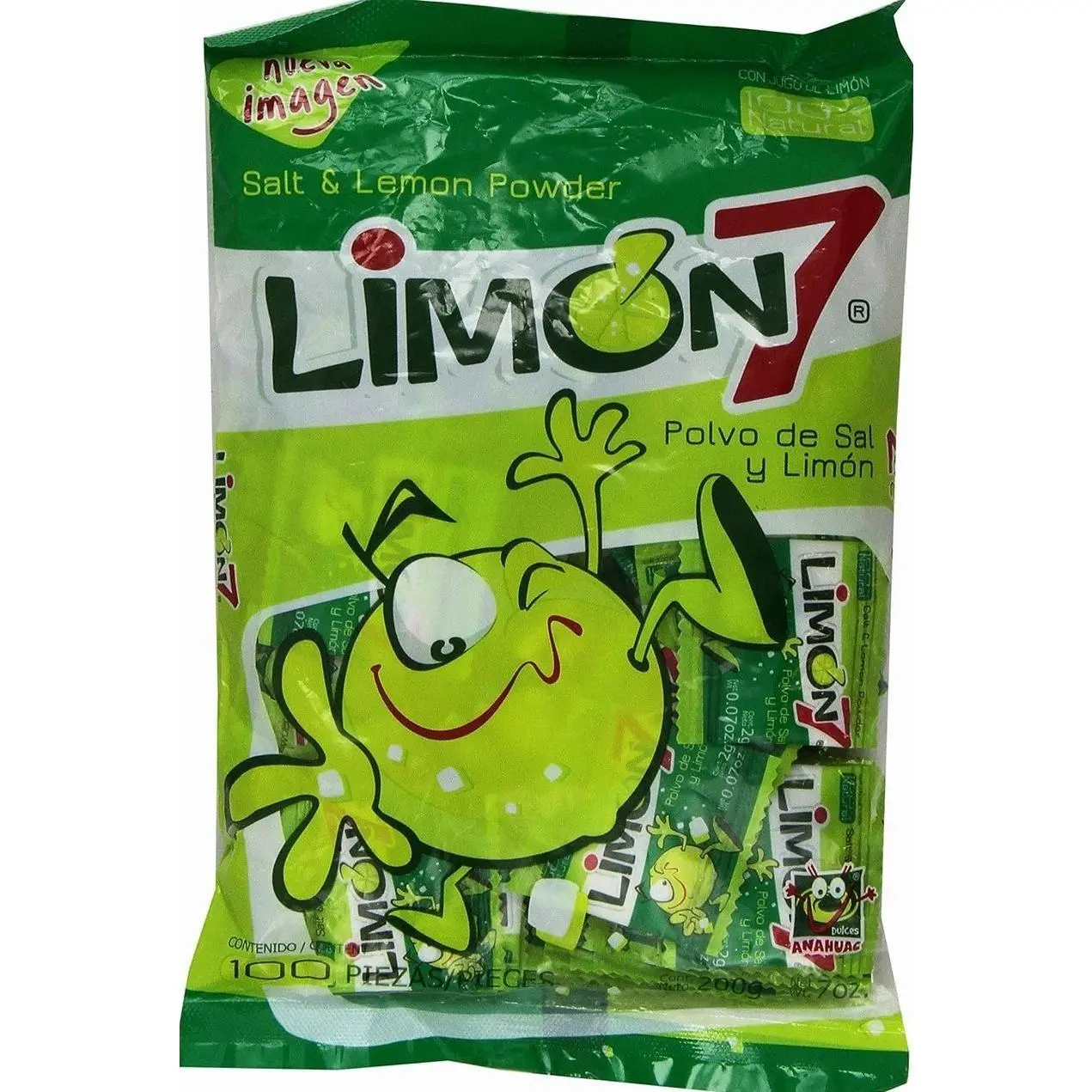 Limon 7 Salt & Lemon Powder Mexican Candy by Anahuac, 0.5 pounds