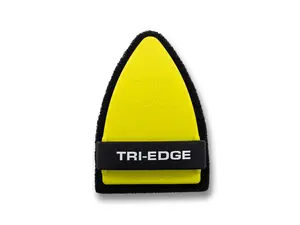 Tri-Edge Scrub-It MINI Yellow - Patented Hand-Held Scrubbing Tool for Easy Window Cleaning & Adhesive Removal - Includes 1 Scrub Pad & Replacement Packs