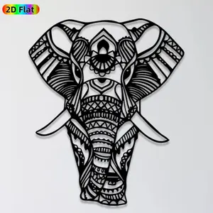 1pc Elephant Metal Wall Art, Intricate Elephant Statue Mural, Ideal Gift for New Year, Christmas, Animal Decor Enthusiasts, Weather-Resistant Metal Wall Decor Wall Sculptures, Perfect for Living Room Wall & Garden Fence, Exquisite Home Accent