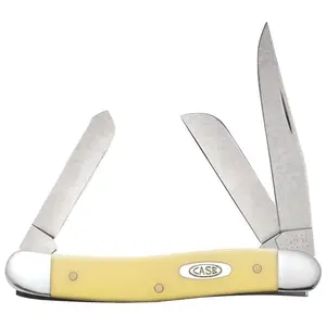 Case XX Medium Stockman Pocket Knife – Yellow Synthetic, Carbon V Steel