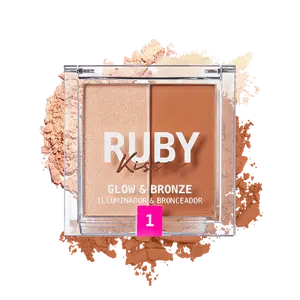 Ruby Kisses Glow & Bronze Highlighter Bronzer Duo